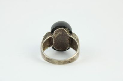 Bague en argent art déco tank (800/1000)...