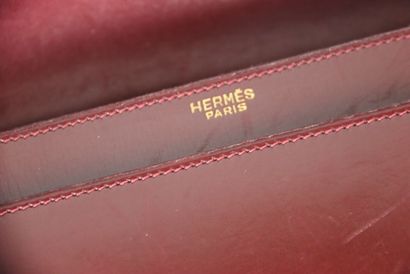 HERMES, sac modèle cordelière en cuir lisse...