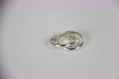 YVES SAINT LAURENT. Bague deux anneaux en...