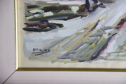 Jean DEL DEVEZ (1910-1983), Vue animée d'une...