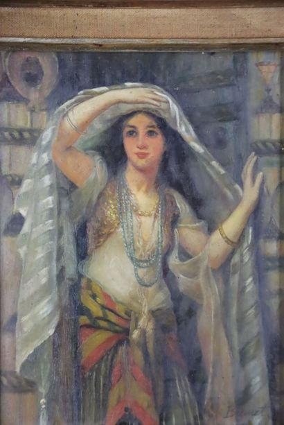 École orientaliste du XXe siècle, Femme au...