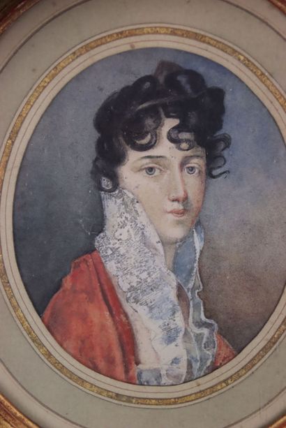 École française du XIXe siècle, Femme figurée...