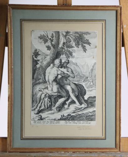 MATHAM Jacob (1571-1631) d'après, Amours...