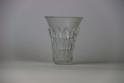 LALIQUE René, Vase feuilles