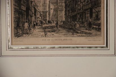 École du XIXe siècle, Rue de la grosse Horloge...