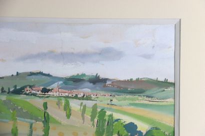 Jean-Marie PORTET (XXe siècle), Paysage,...