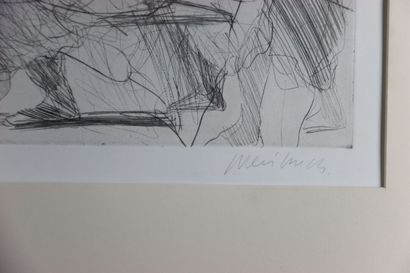 Claude WEISBUCH (1927-2014). La leçon. Lithographie...