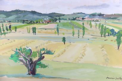 Jean-Marie PORTET (XXe siècle), Paysage,...