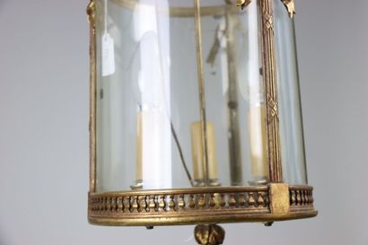 Lantern of vestibule in gilt bronze with...