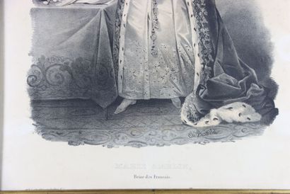 Le roi des Français et la Reine Marie-Amélie,...