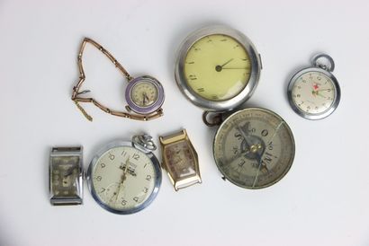 Meeting of seven pocket watches and various...