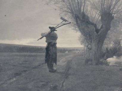 Louis Emile ADAN (1839-1937), Retour de Moisson,...