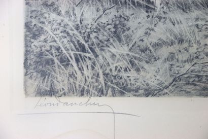 DANCHIN Léon (1887-1938), Deux pointers à...