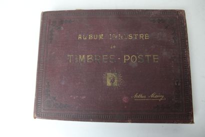 Réunion sept albums de timbres de postes...