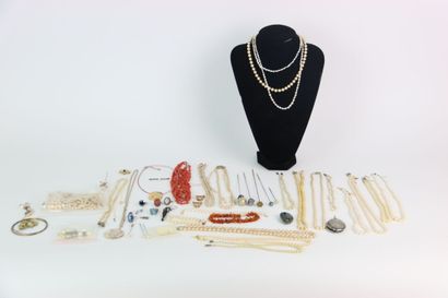 Lot of costume jewelry including: various...