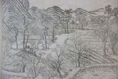 Réunion de dessins comprenant :
- Homme pensif,...