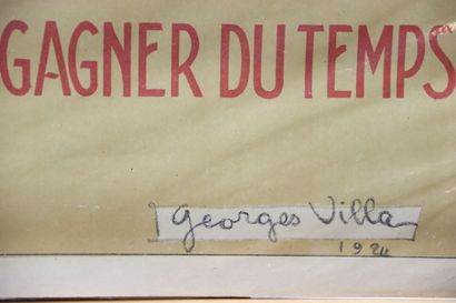 Georges Villa (1883-1965). Affiche de propagande...