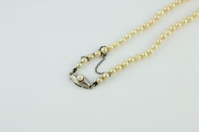 Collier en perles de cultures en chute, le...