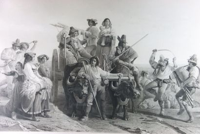 Léopold ROBERT (1794-1835) d'après, Paire...