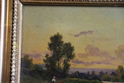 École française du XIXe siècle, Paysage lacustre...