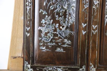 Vietnam early 20th century. Set of four decorative...