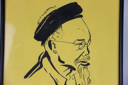 Estampe asiatique
VIETNAM, Old man in profile,...