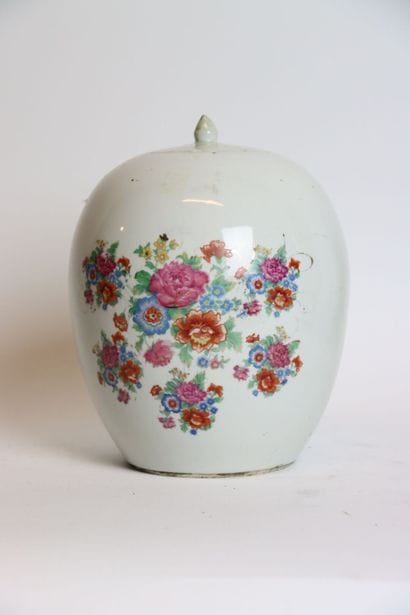 Ceramics meeting including: covered pot in...