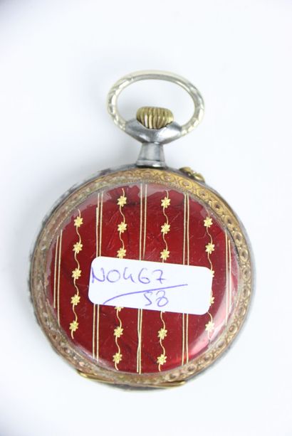 Montre de gousset avec cerclage en laiton...