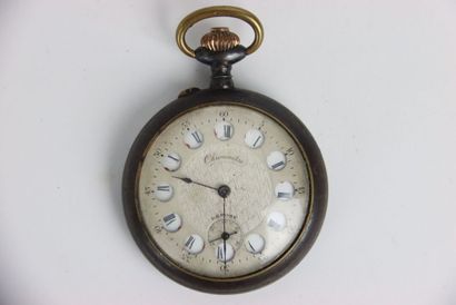 Pocket watch. Chronometer. Dial with Roman...