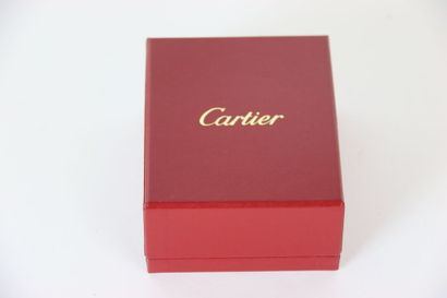CARTIER, anneau love en or blanc. TDD : 56....