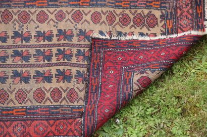 TAPIS. Beloutch. Afghan Turkmèn, milieu XXe...