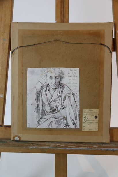 Réunion de dessins comprenant :
- Homme pensif,...