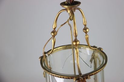 Lantern of vestibule in gilt bronze with...