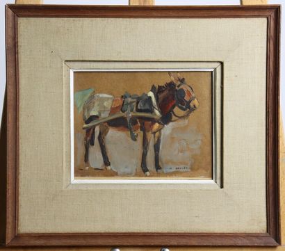 Jean Lucien GRAVES (XXe siècle), L'Âne, huile...