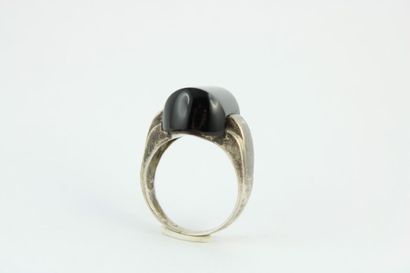 Bague en argent art déco tank (800/1000)...