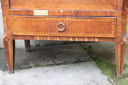 Mahogany and mahogany veneer chiffonier of...