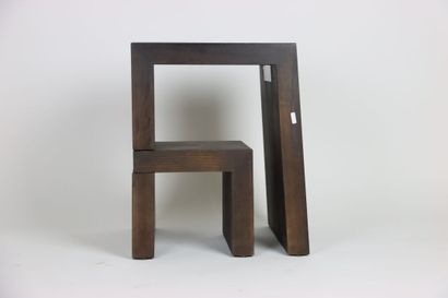 François BAUCHET (1948-) dans le goût, tabouret...