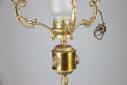 Vestibule ceiling lamp featuring a kerosene...