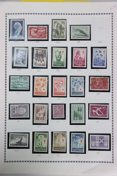 TIMBRES. Très belle collection de Finlande...