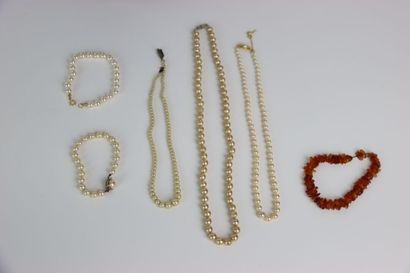 Lot of costume jewelry including: various...