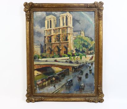 Charles WITTMANN (1876-1953). View of Notre...