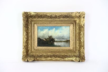 Jules DUPRÉ (1811-1889). Lake Landscape