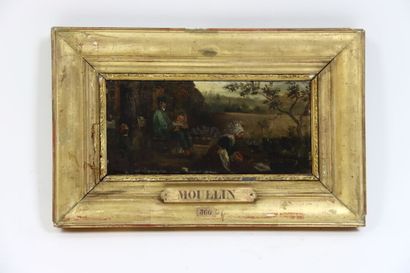Nineteenth century school. Lively scene in...