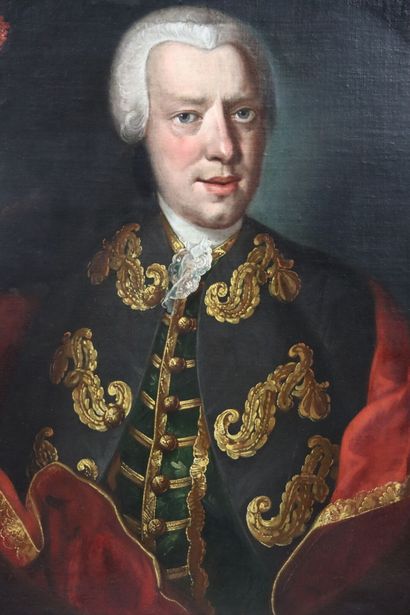 18th century school. Portrait of a man ....