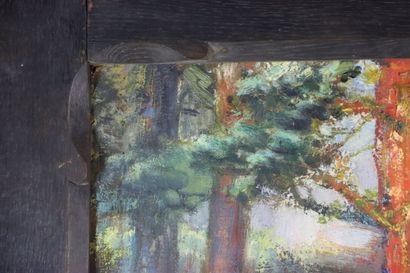 Edvard LINDSKOG (Swedish, 1875-?) Trees near...