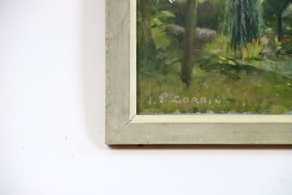 Eugène CORBIN (1867-1952), Landscape of a...