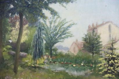 Eugène CORBIN (1867-1952), Landscape of a...