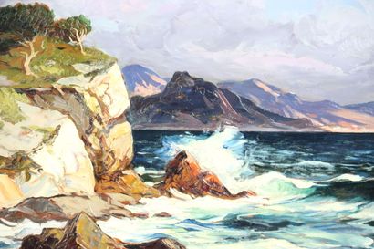Gustave VIDAL (1895-1966). Mediterranean...