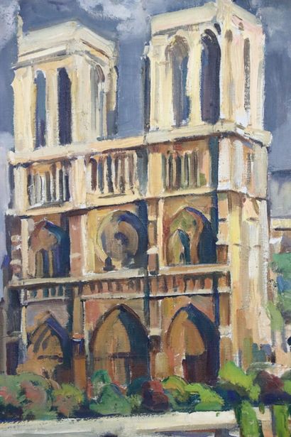 Charles WITTMANN (1876-1953). View of Notre...