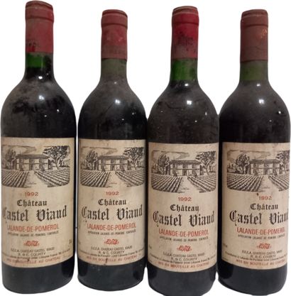 4 bouteilles de LALANDE-DE-POMEROL 1992,...